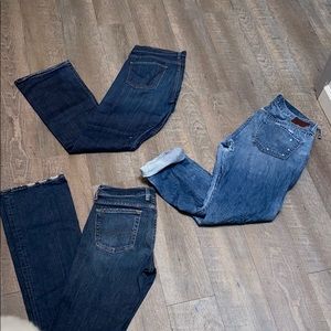 3 pairs of size 29 jeans!! Citizens, joes jeans,